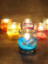果冻蜡烛材料包 糖球杯海洋浪漫原料彩色蜡 手工蜡烛套餐