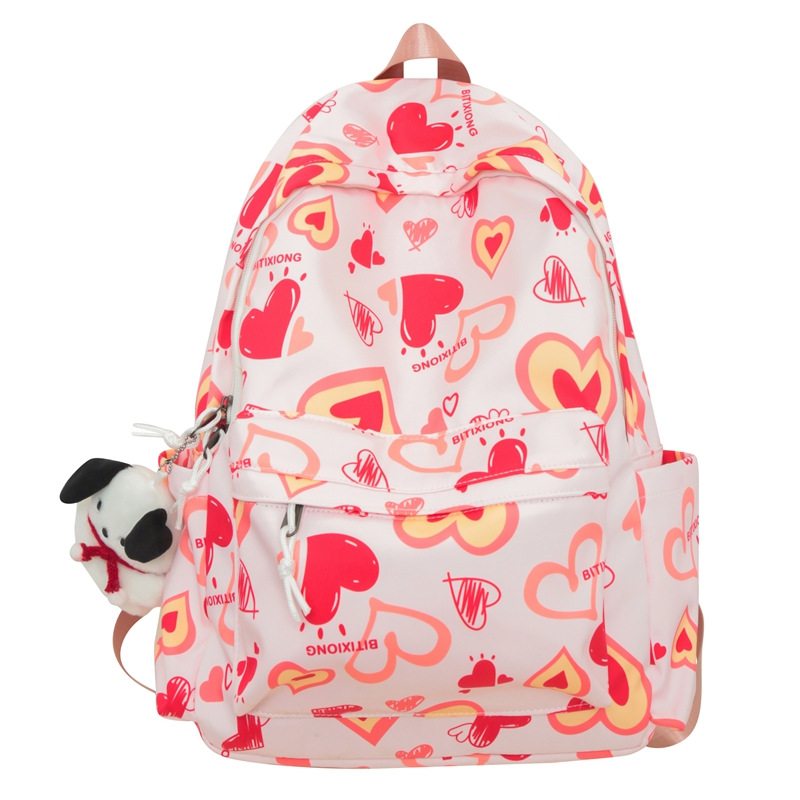 Schoolbag Female Junior High School Student Primary School Student Girls Backpack 2023 New Middle School Student High School Shoulder Bag Large-Capacity Backpack