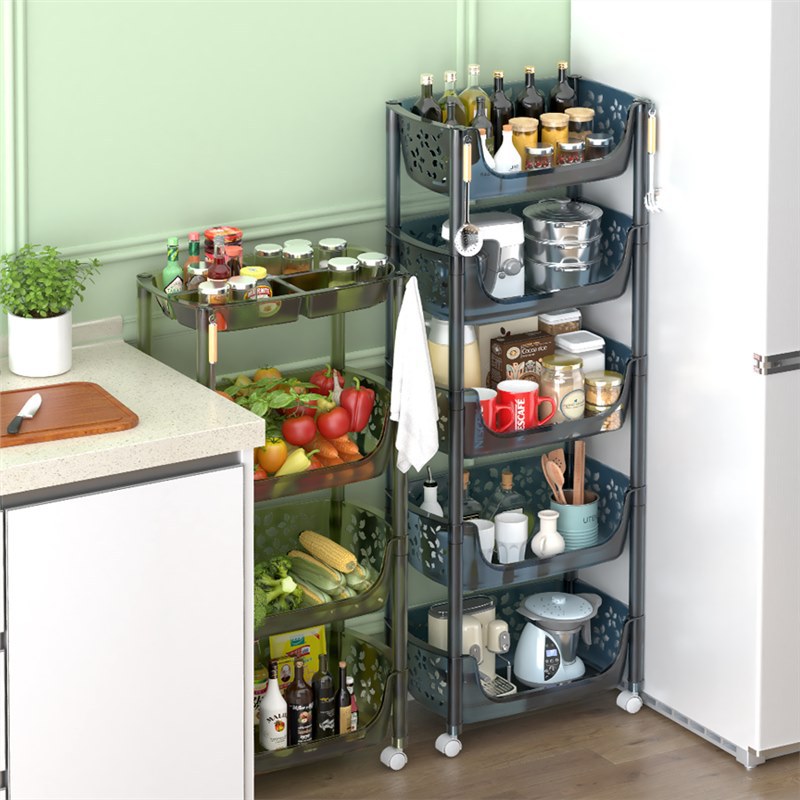 菜篮子置物架厨房多功能置物架落地多层放菜架子家用蔬菜架收纳架