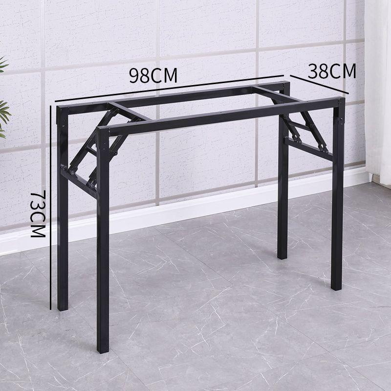 Thickened Portable Desk Shelf Folding Table Leg Bracket Dining Table Leg Double-Layer Desk Rack Office Table Stand Conference Table Shelf