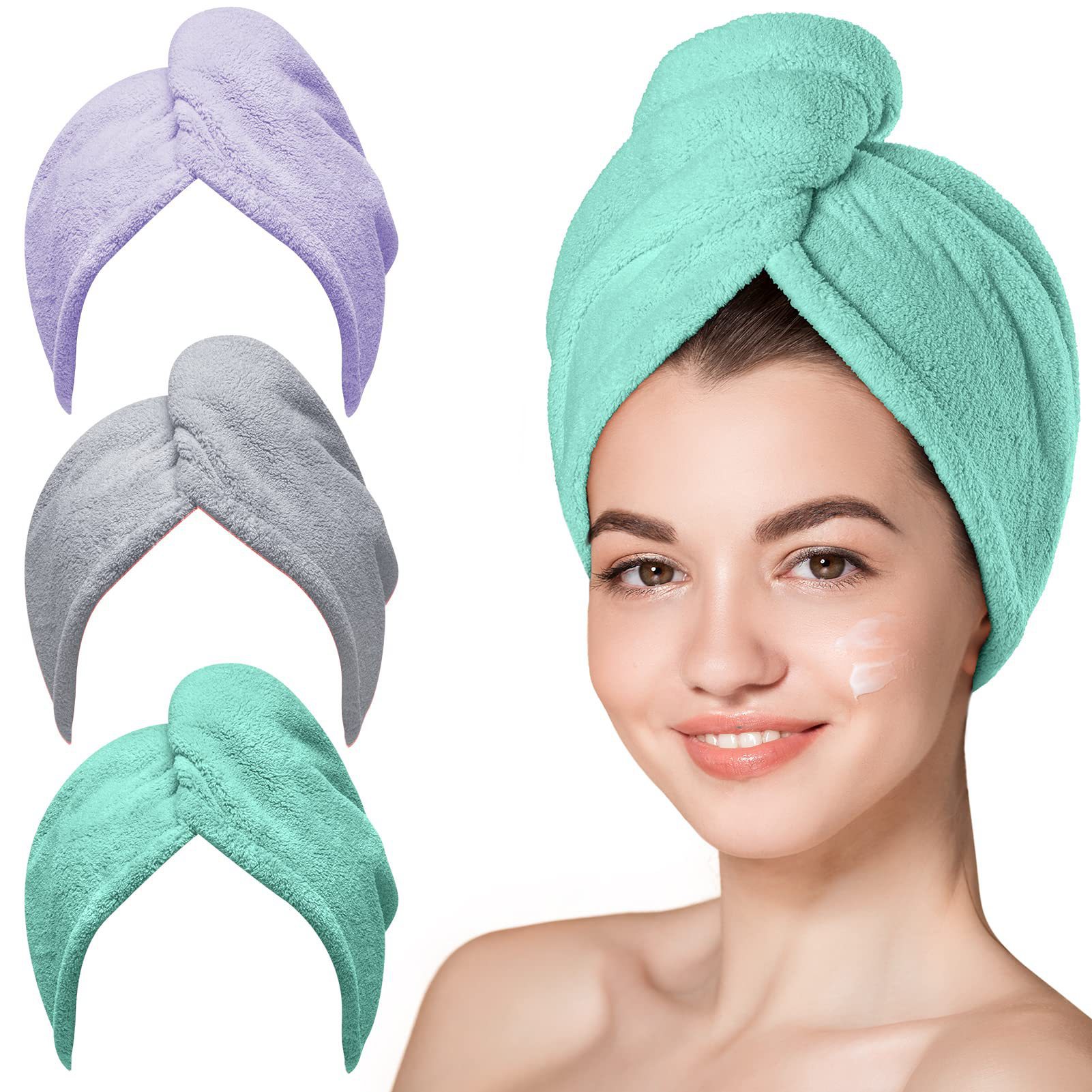 Hair-Drying Cap High-Density Coral Fleece Scarf Shampoo Cap