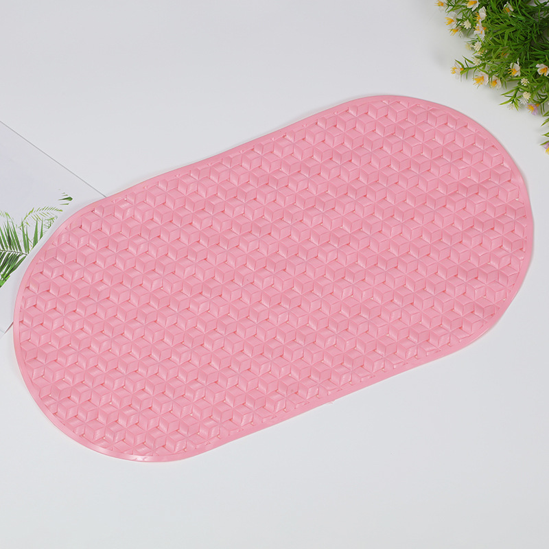 New Pvc Bathroom Non-Slip Mat Bathroom Shower Room Oval Bath Anti-Fall Foot Mat Bathtub Foot Mat