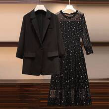 lilly丽莱女装 千鸟格小香风西服套裙(西装 半裙) s码_阿里巴巴找货