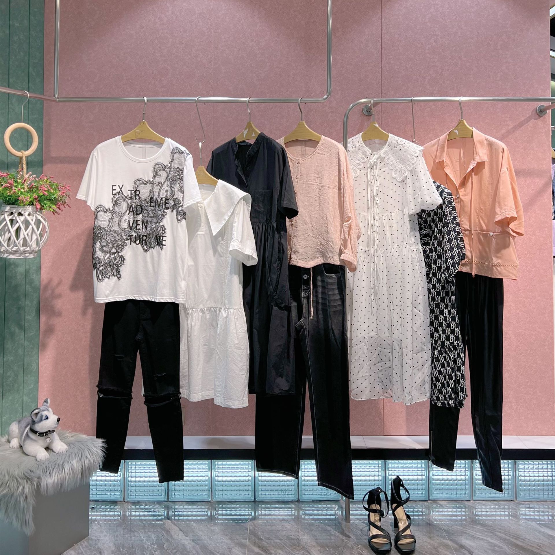 维伊ve春装新款套装连衣裙专柜撤柜清仓品牌折扣女装尾货直播批发