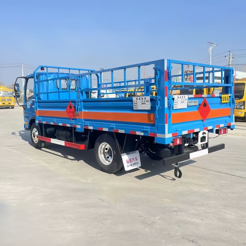 解放4.2米高栏气瓶防爆危险品运输车 厂家货源供应4.