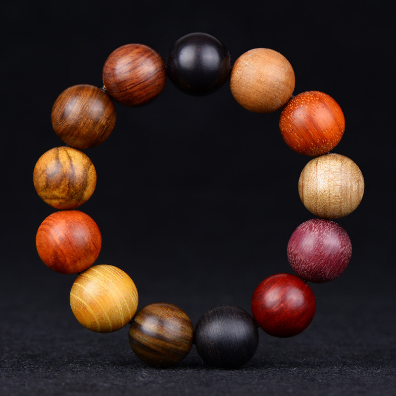 黄花梨小叶紫檀手串多宝珠佛珠手链男女保真2.0跨境专供代发-阿里巴巴