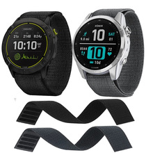 适用佳明Garmin Enduro UltraFit 表带26mm针织替换表带 22mm表带