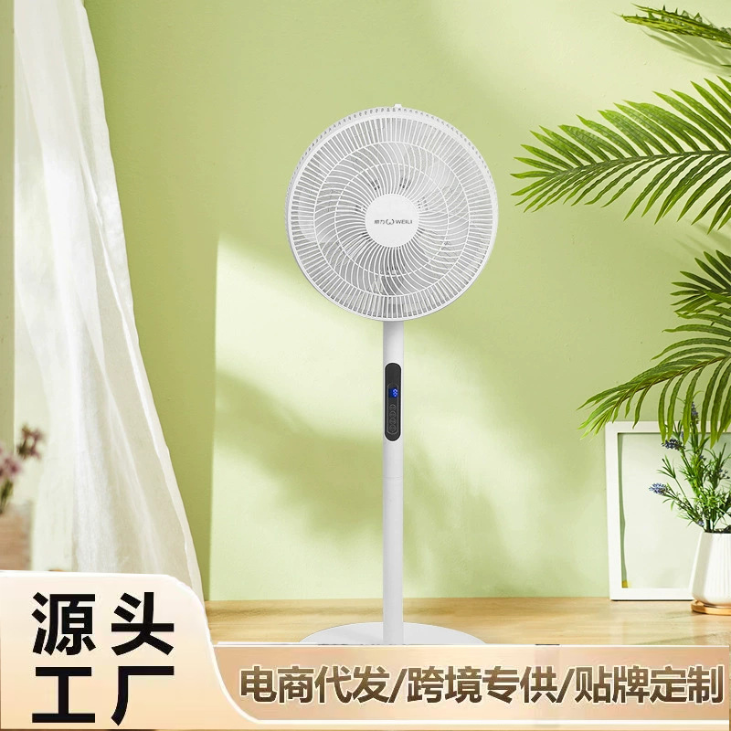 威力电风扇家用落地扇强风七叶立式摇头节能遥控轻静音风扇礼品批