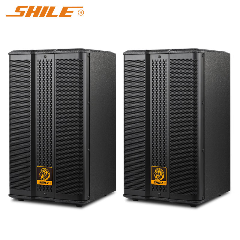 狮乐(shile)bx-503专业会议用音箱 8英寸ktv音响木质烤漆箱体壁