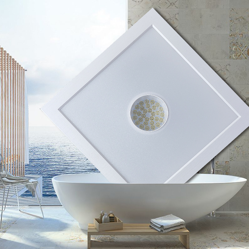 集成吸吊顶led灯厨房卫生间平面板灯铝扣厕所天花灯嵌入式面板灯