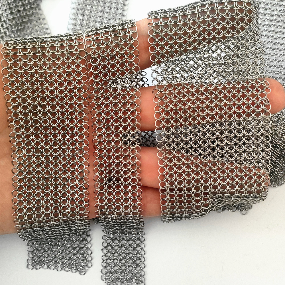 不锈钢饰品金属环网酒吧酒店装饰垂帘金属吊帘餐厅隔断屏风装饰网