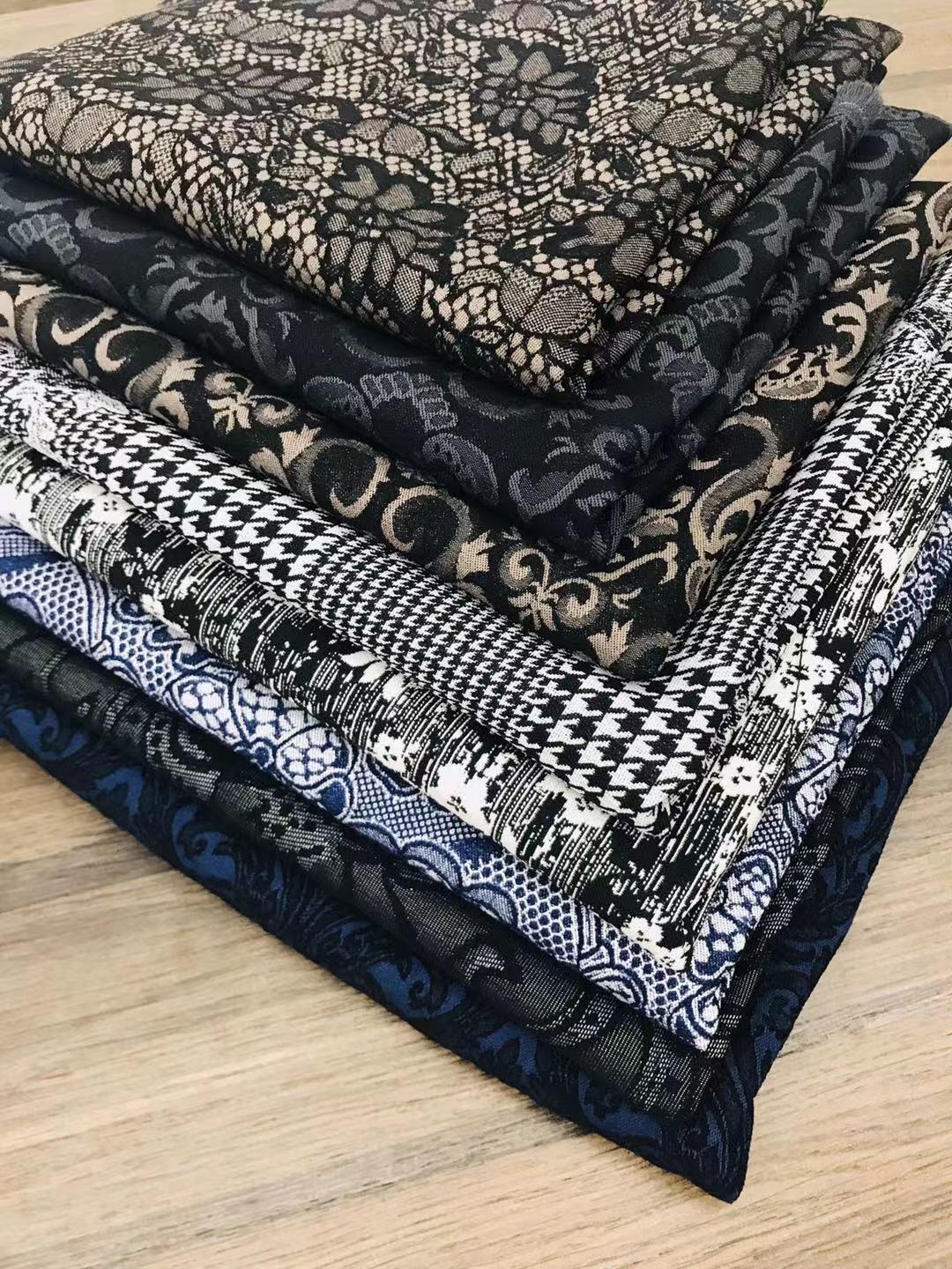 色织罗缎大提花女装 西装裙子裤子面料