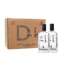 代购胖东来自由爱1995清香型白酒整箱6瓶500ml自由爱白酒正品保真