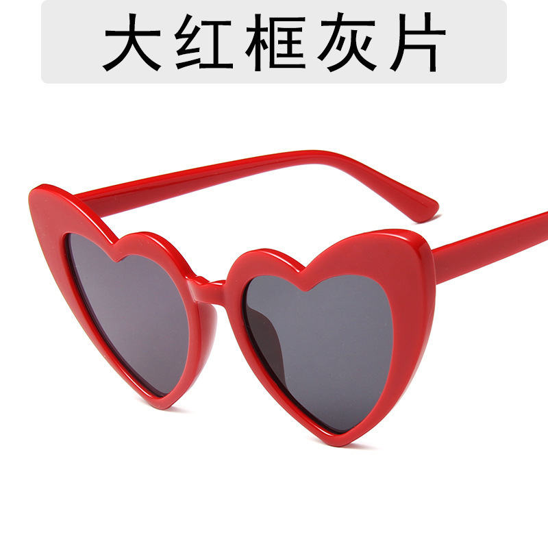 2023 New Cross-Border European and American Style Love Women's Sunglasses Women's Fashion to Make Big Face Thin-Looked Sun Glasses