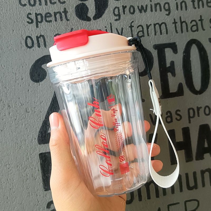 Summer New Internet Celebrity Ins Coke Cup Good-looking Plastic Cup Student Coffee Cup High Temperature Resistant Drinking Cup