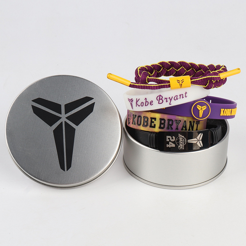 球星签名手环套装夜光硅胶科比詹姆斯欧文库里球迷用品送朋友饰品