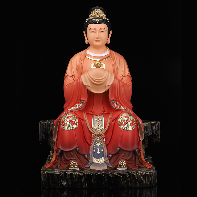 树脂眼光娘娘眼光菩萨供奉神像明目元君菩萨居家佛堂工艺佛像摆件-阿