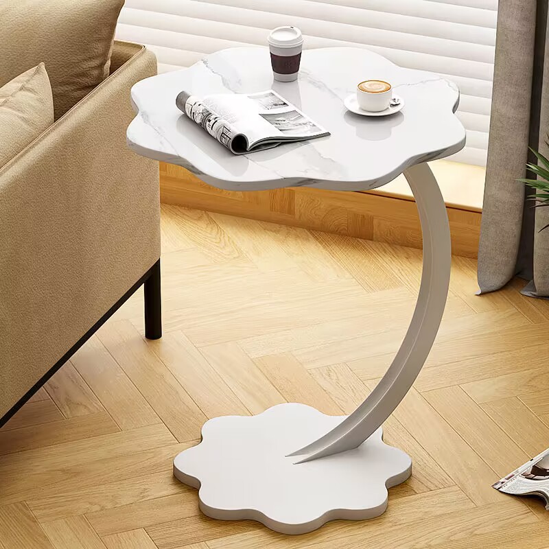 Sofa Side Table Portable Coffee Table Side Cabinet Household Living Room Side Table Mini Corner Table Square Table Small Coffee Table Storage Rack