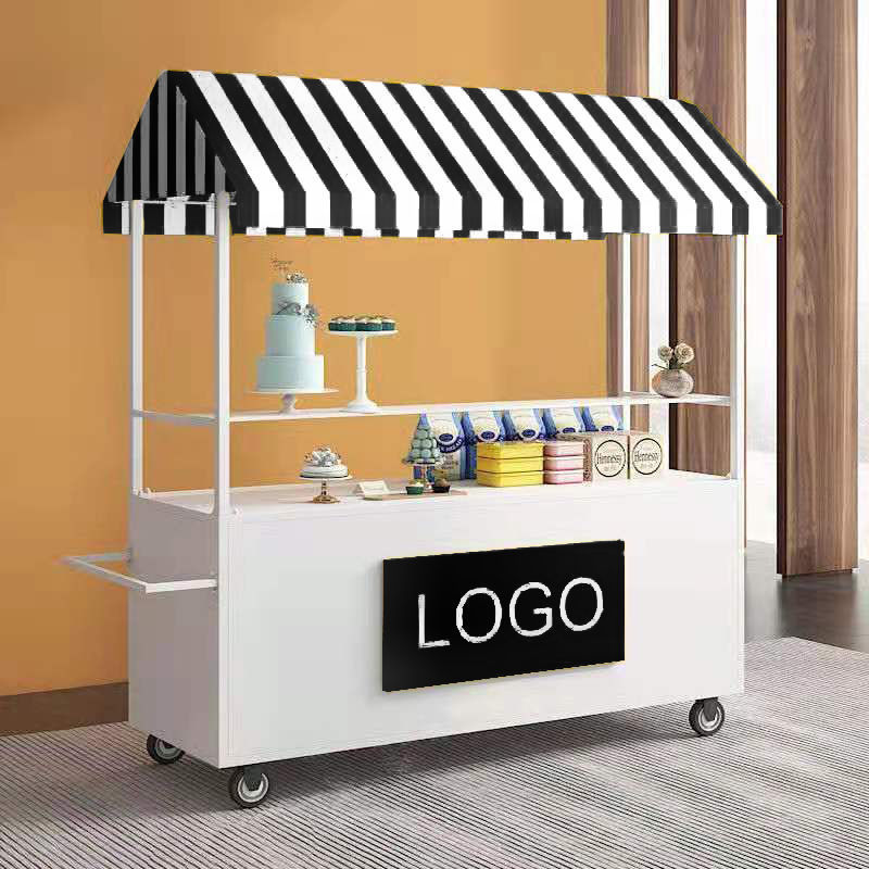 小吃车摆摊夜市流动甜品奶茶油炸冰粉东关煮地摊小推车网红路边摊