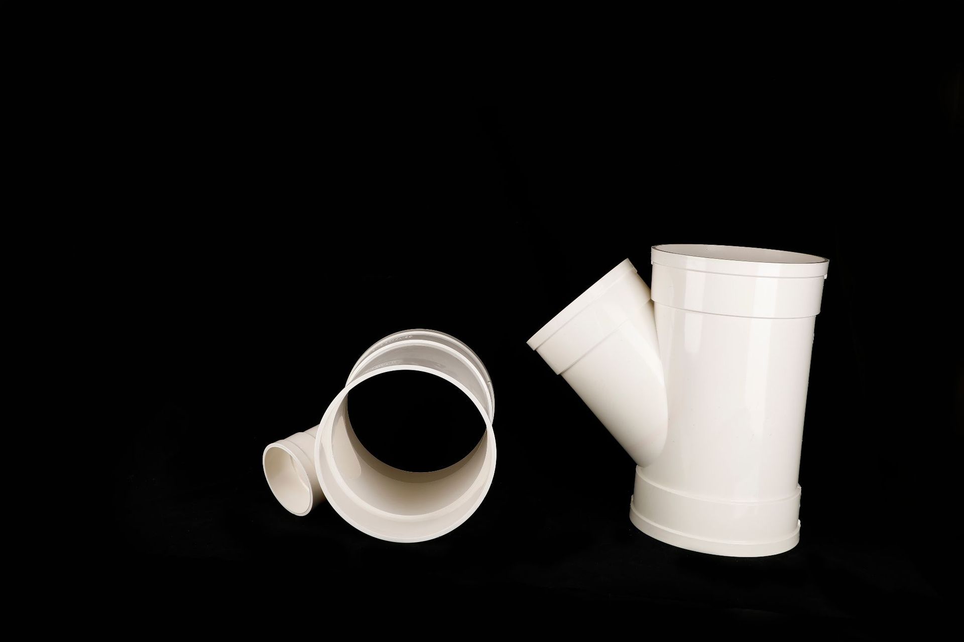 pvc斜三通大口径排水系列管件配件 大口径排水斜三通厂家直供