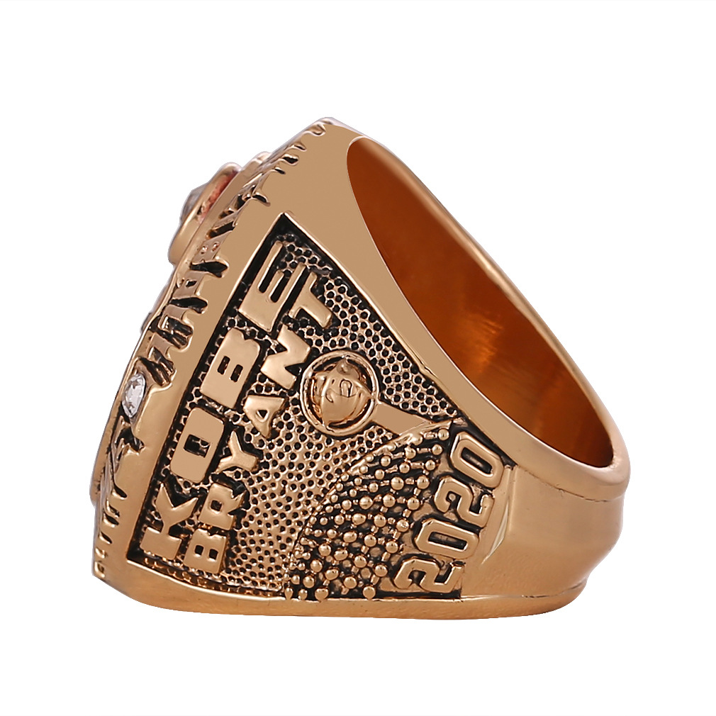 跨境nba 2020名人堂科比布莱恩特纪念篮球冠军戒指男士指环批发