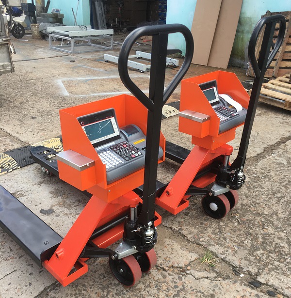 2吨液压电子叉车秤带打印连wifi地牛电子秤仓库称重搬运叉车秤