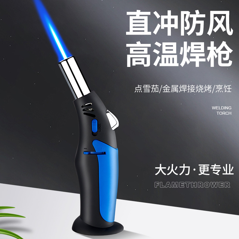 Direct Punch Flame Gun Household Multi-Functional Gas Lighters Portable Outdoor Barbecue Igniter Factory Wholesale