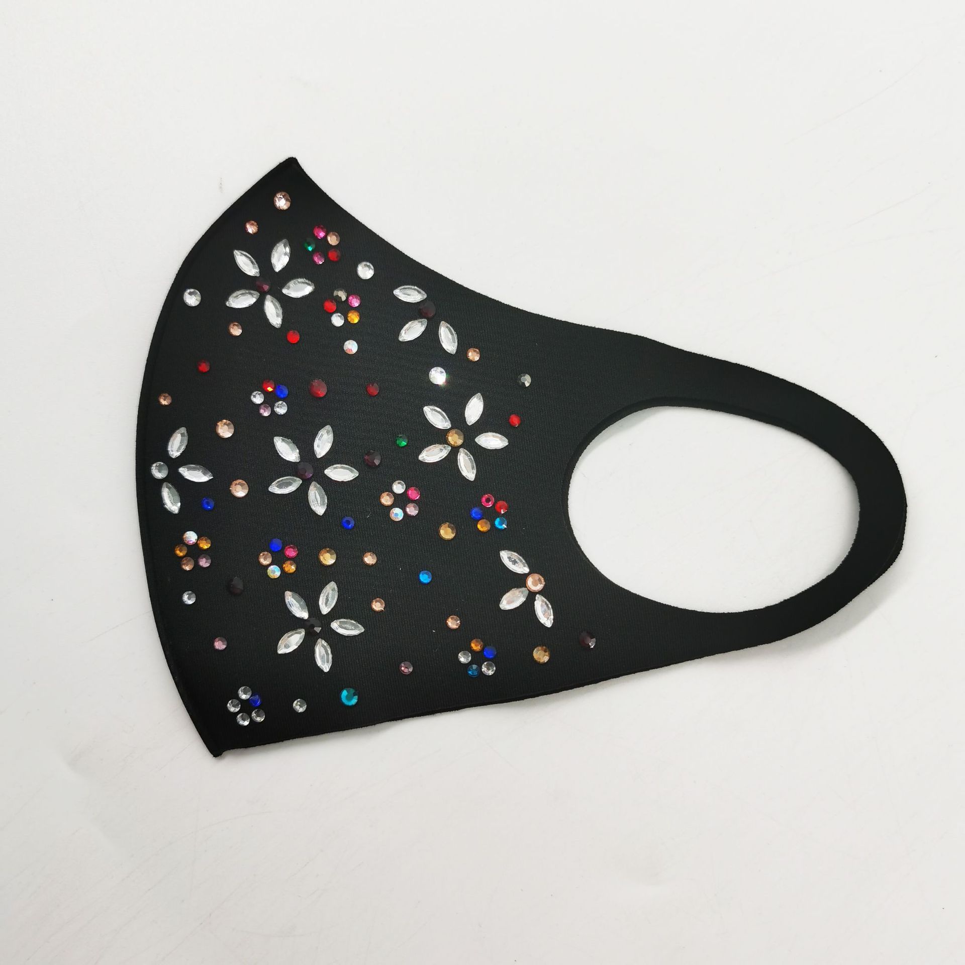 【可定制】挂耳半遮面口罩 时尚水钻空气层面罩