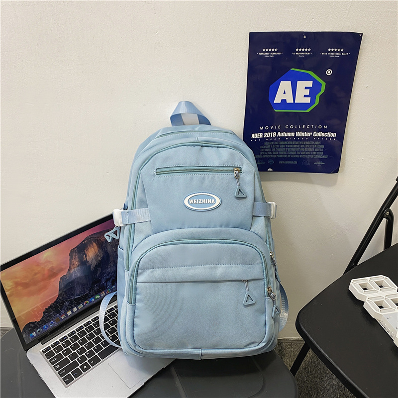 Schoolbag Female Junior High School Student Large Capacity New Korean Style 2022 Girls Middle School High School Student Waterproof Backpack Boys