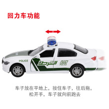 儿童玩具车模型 1:32回力惯性合金车声光音乐小汽车玩具车