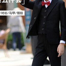 儿童小西装套装男童西服帅气花童礼服学生合唱演出服主持人表演服