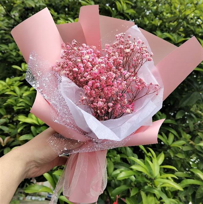 大花束儿童节毕业季礼物满天星干花花束商场活动野餐拍照道具花束