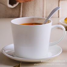 白色燕麦杯麦片杯牛奶杯早餐杯马克杯北欧水杯家用简约骨瓷杯子