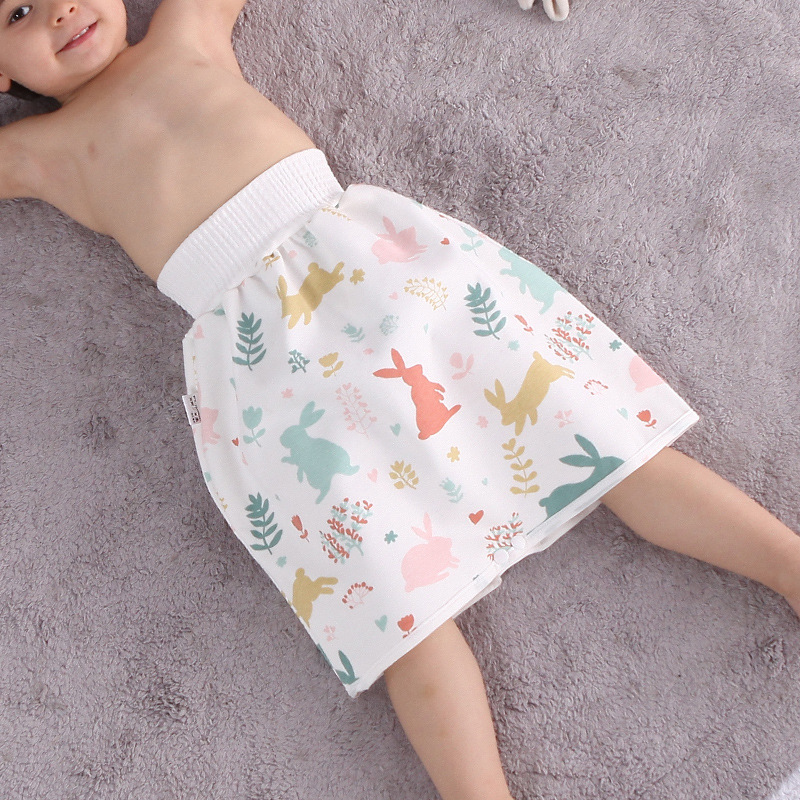 男女宝宝防水隔尿裙儿童夜尿神器戒尿不湿训练裤婴儿可洗防漏尿兜