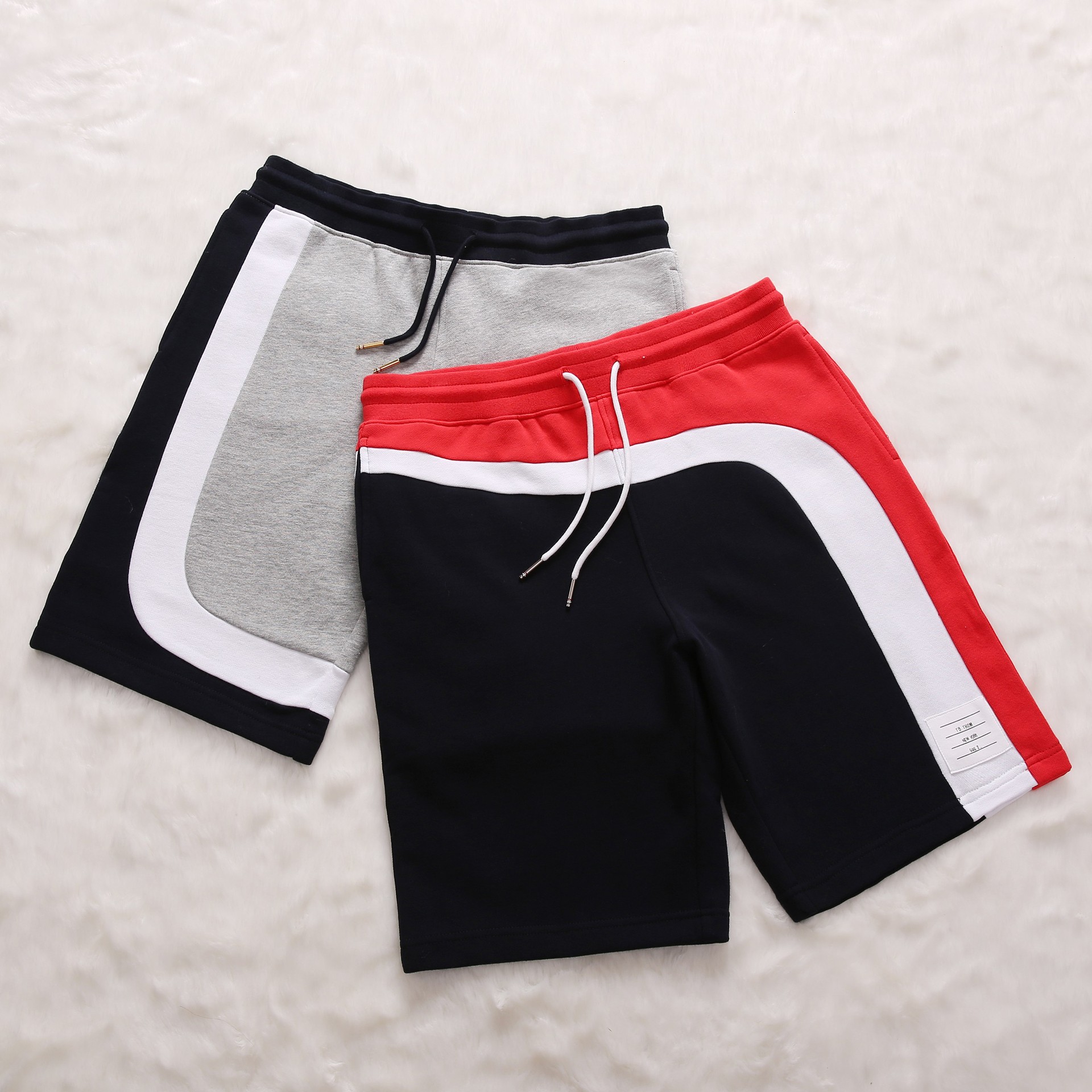 厂家批发 新款tb短裤男裤情侣休闲运动五分裤男女毛圈棉潮牌中裤