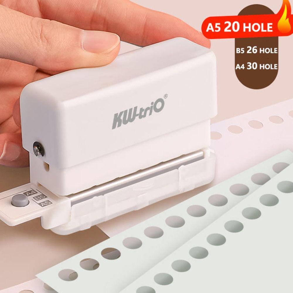 6 holes loose leaf paper hole punch for a4 a5 b5 paper diy跨