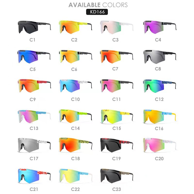 Pit Viper Cycling Polarized Sunglasses Anti-Vu400 Colorful Real Film Lens Outdoor Sports Sunglasses Wholesale