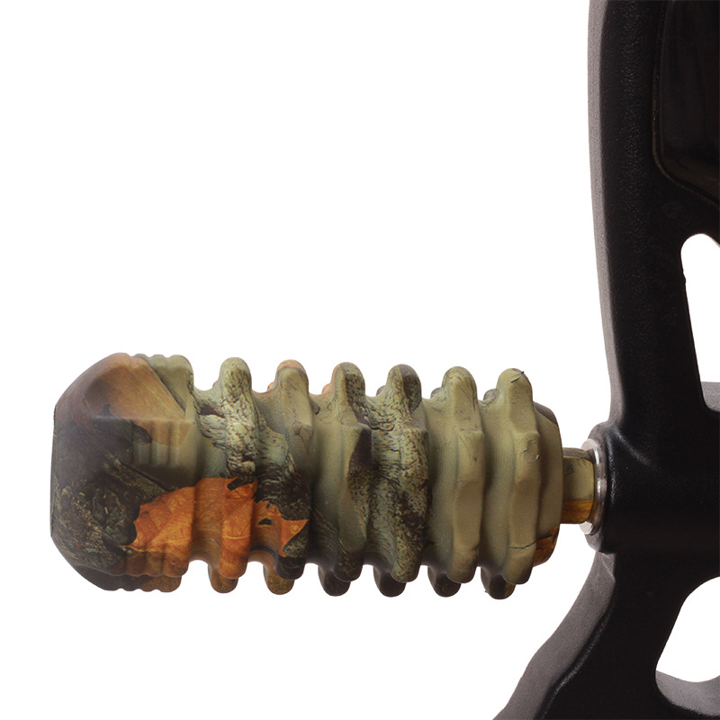 弓箭减震器 复合反曲弓减震平衡杆 射箭器材 短橡胶稳定器迷彩色