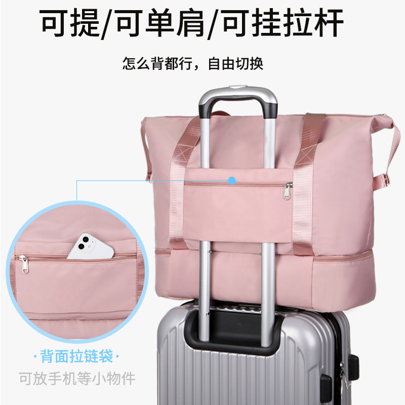 Travel Bags Women's Short Distance Handheld Lightweight Maternity Package Portable Trolley Case Student Large Capacity Luggage Storage Bag