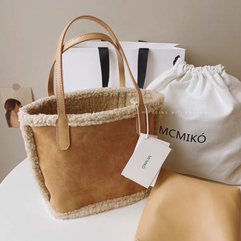 包邮羊羔毛包包冬季新款复古托特包时尚百搭单肩手提包-阿里巴巴