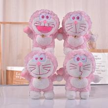 日本卡通多啦a梦公仔粉红色叮当猫机器猫毛绒玩具女生情人节礼物
