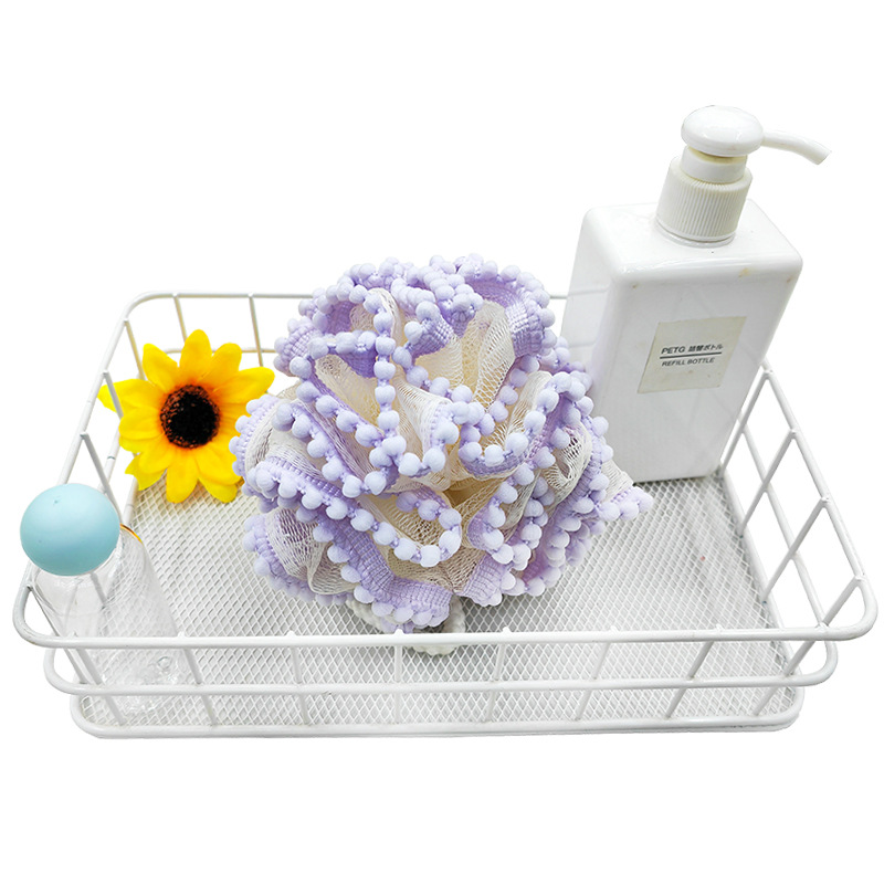 50 Loofah Manufacturer Doudou Lace Mesh Sponge Foaming Flower Children's Bath Loofah Bath Mud Loofah