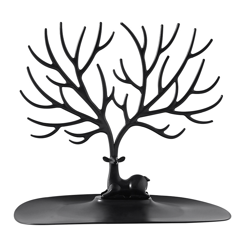 Antlers Tree-Shaped Creative Necklace Jewelry Display Stand Earring Rack Bracelet Bracelet Jewelry Storage Display Rack Boxed