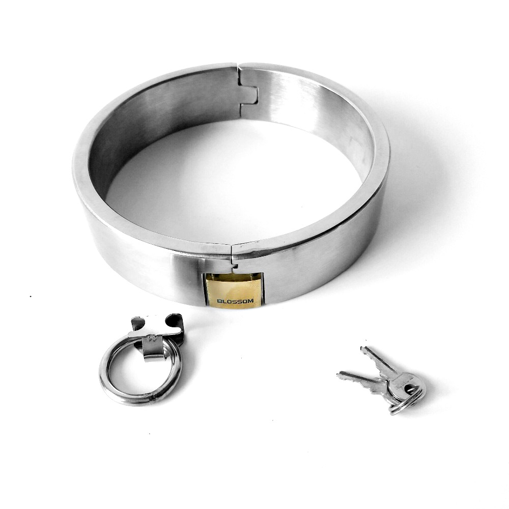 黑帝正品不锈钢带锁项圈成人玩具刑具分男女用厂家直销一件代发