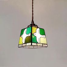 日式复古彩色玻璃吊线灯创意和平鸽床头餐厅书房装饰氛围灯