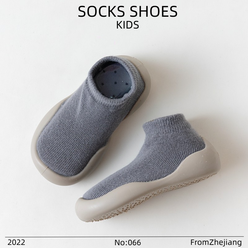 Children's Floor Socks Spring New Cartoon Cotton Baby Non-Slip Floor Socks Cool-Proof Soft Rubber Sole Baby Toddler Shoes