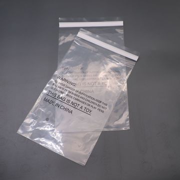 现货批发亚马逊产品透明ldpe防窒息标志套袋彩盒防尘塑料袋15*23