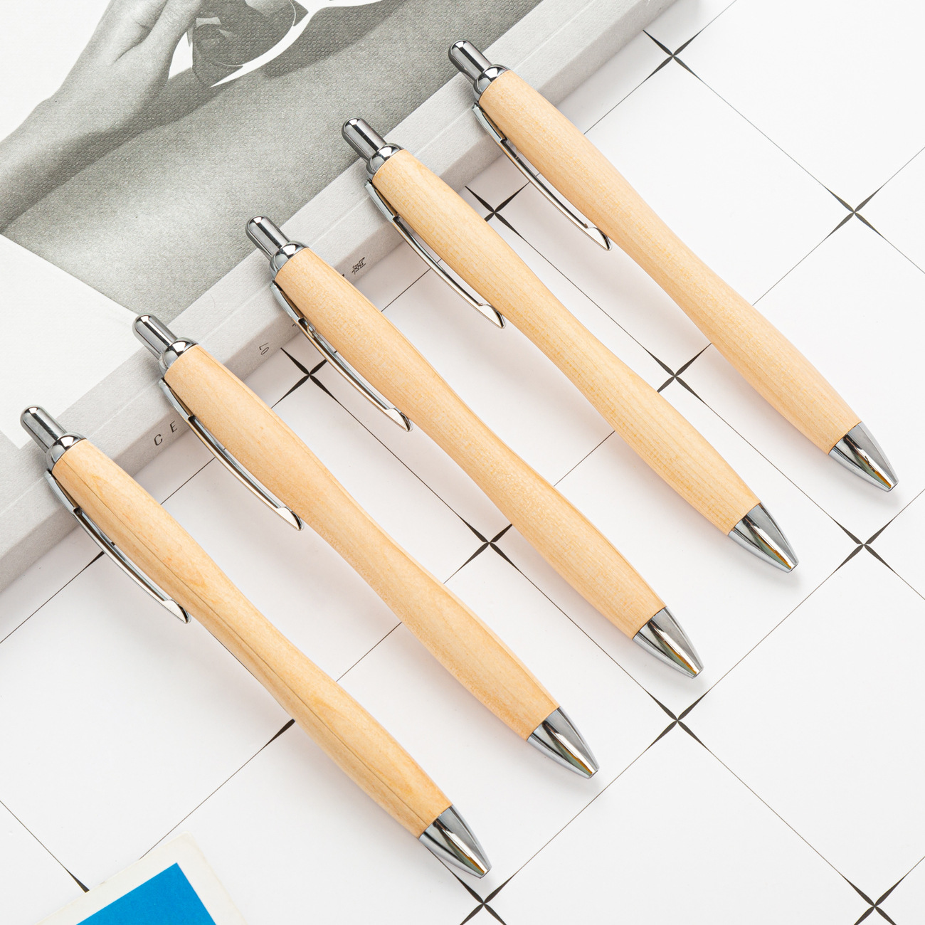 印刷竹木圆珠笔创意时尚竹子笔毛竹子电容圆珠笔竹子签字笔可logo