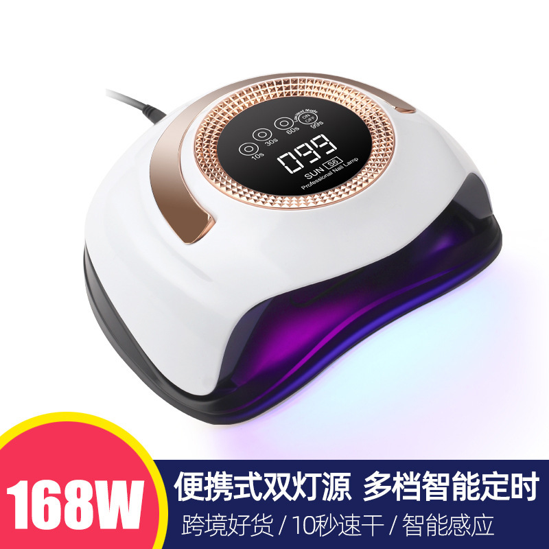 cross-border new arrival 168w red light not black hand hot lamp s6led phototherapy machine uv phototherapy lamp uv polish heating lamp