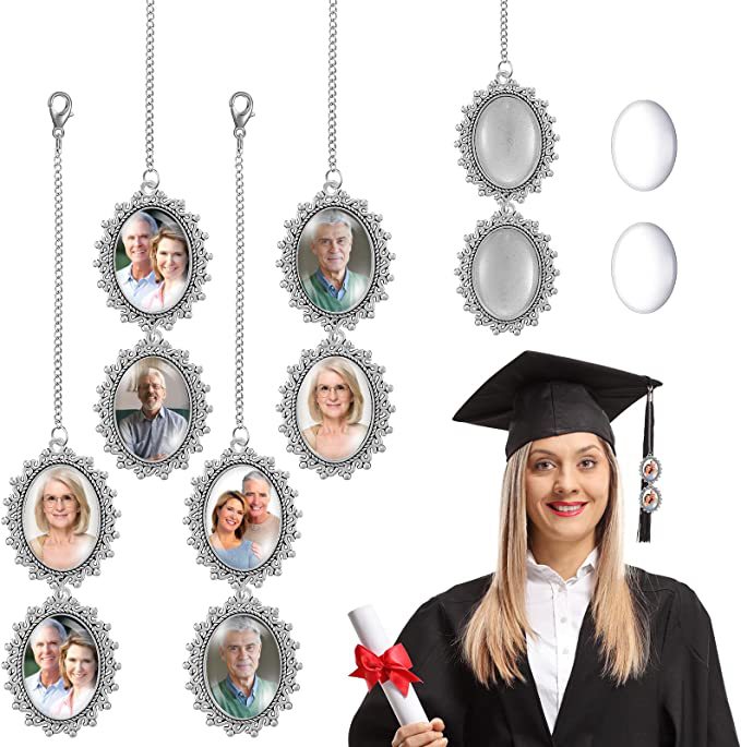 DIY Photo Pendant Time Stone Graduation Season Hat Brim Photo Commemorative Doctorial Hat Graduation Tassel Pendant